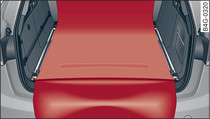 Luggage compartment: Reversible floor covering
