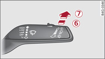 Avant/allroad: Control lever for rear wiper