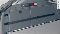 Luggage compartment (Avant/allroad version): Retaining hook