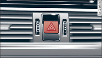 Centre console: Switch for hazard warning lights