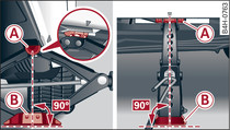 Longherone sottoporta: applicazione del cric