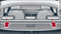 Ряд задних сидений в модели Avant/allroad: с креплениями «Top Tether»