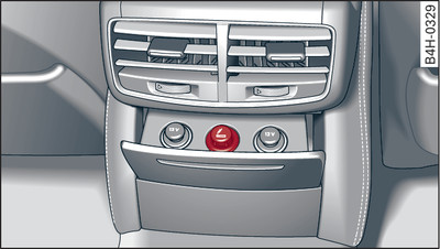 Rear centre console (example): Cigarette lighter