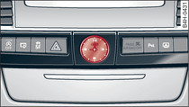 Centre console: Analogue clock