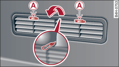 Vehicles with selective catalytic reduction*: Right-hand side trim in luggage compartment