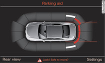 Infotainment display: Proximity graphic