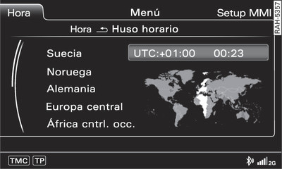 Ajustar el huso horario