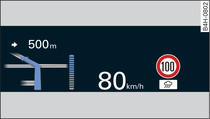 Ejemplo: Indicaciones en el Head-up Display