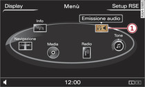 Impostazione dell'emissione audio