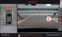 Sistema di infotainment: modalità 'davanti'