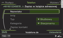 Zapisywanie numeru telefonu do książki adresowej