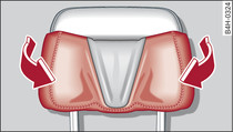 Encosto da cabeça de conforto: regular as abas laterais