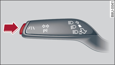 Blinkerhebel: Taste active lane assist