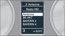 Radio menu