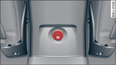 Rear centre console: 12 Volt socket