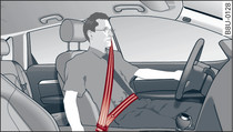 Positioning of head restraints and seat belts