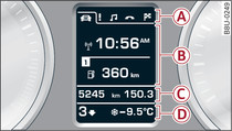 Instrument cluster: Display