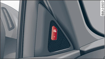 Puerta del conductor: Tecla del side assist