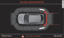 Infotainment: Indicación óptica de la distancia