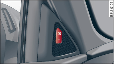 Porte conducteur : touche du système side assist