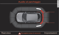 Infotainment: simulazione grafica della distanza