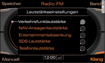 Lautstrkeeinstellungen