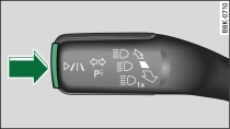 Blinkerhebel: Drucktaste für lane assist