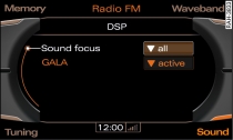 Adjusting Sound focus