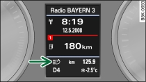 Indicator lamp for main beam assist