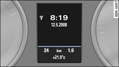 Combiné d'instruments : compteur kilométrique