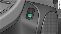 Porta del conducente: tasto di sbloccaggio del cofano del bagagliaio