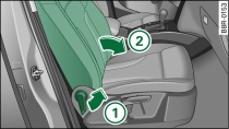 Ripiegamento dello schienale del passeggero anteriore