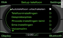 Autotelefoon uitschakelen