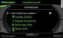 Vermelding in het adresboek zoeken
