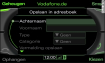 Telefoonnummer in het adresboek opslaan