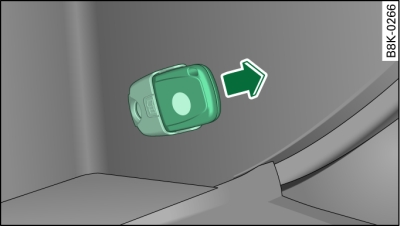 Dashboardkastje: Adapter voor reservesleutel