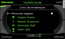 Procurar números de telefone memorizados