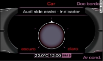 Ecrã: definir a luminosidade do indicador