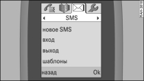 Меню «SMS»