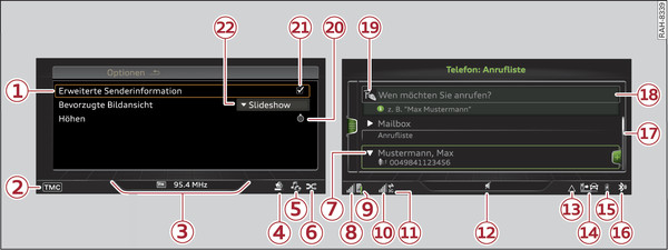 Abb. 211 Menüs und Symbole