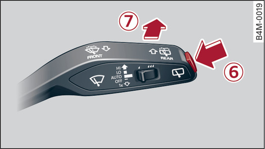 Fig. 55 Control lever for rear wiper