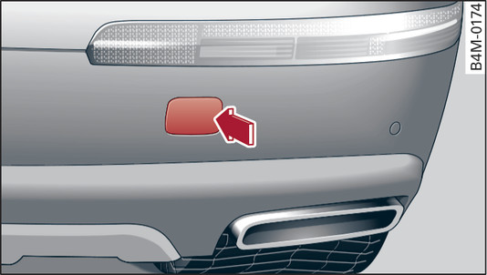 Fig. 338 Rear bumper: Cover cap