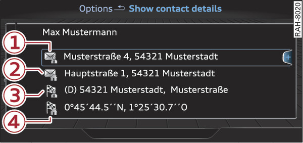 Fig. 231 Possible directory contacts