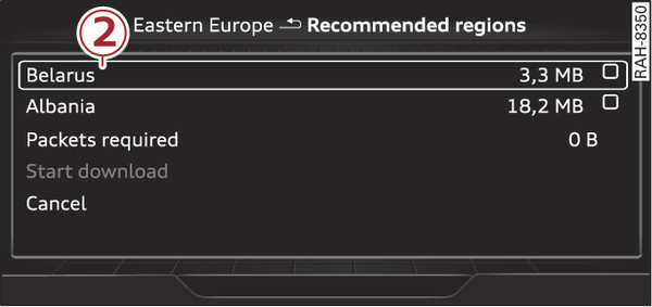 Fig. 241 Example: Selection of a country package