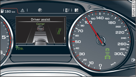 Fig. 138 Instrument cluster: Predictive control