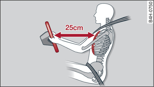 Fig. 296Distancia de seguridad respecto al volante