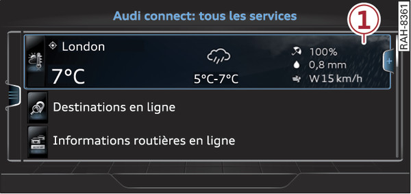 Fig. 227 Page d accueil Audi connect