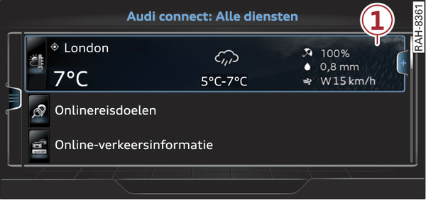 Afbeelding 227Audi connect startpagina