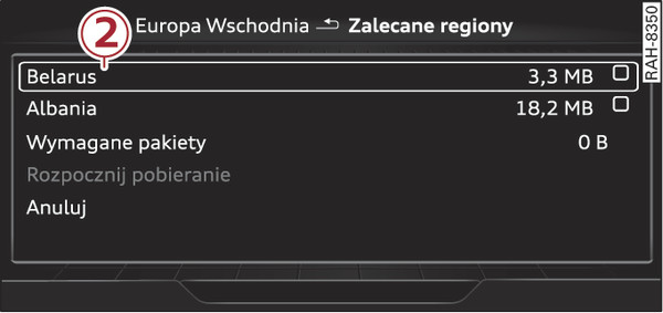 Rys. 241Przykład: wybór pakietu krajowego