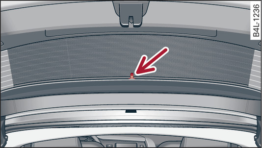 Fig. 53Cortina de proteção contra o sol no vidro traseiro